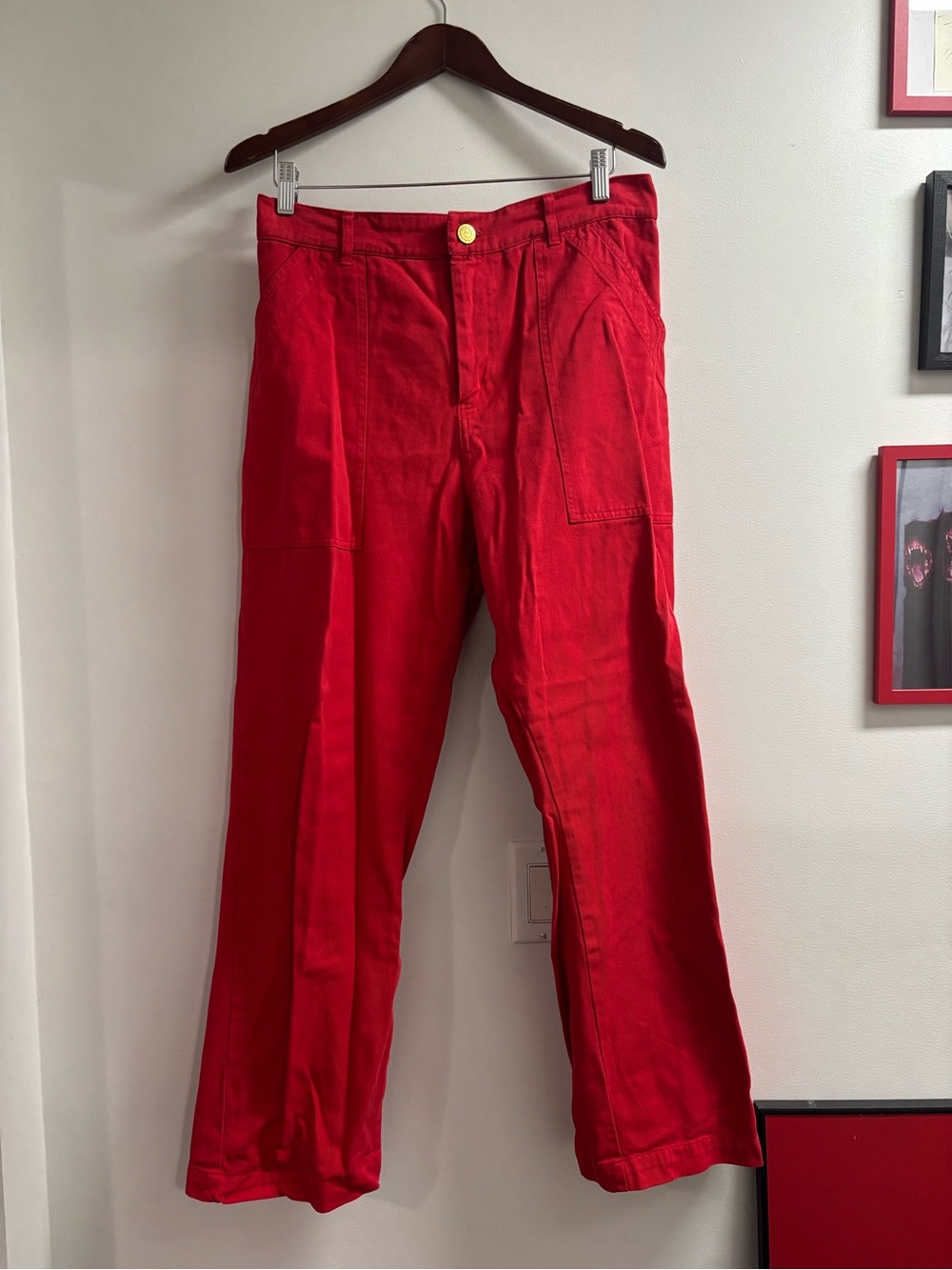 Big Bud Press Work Pants, Red